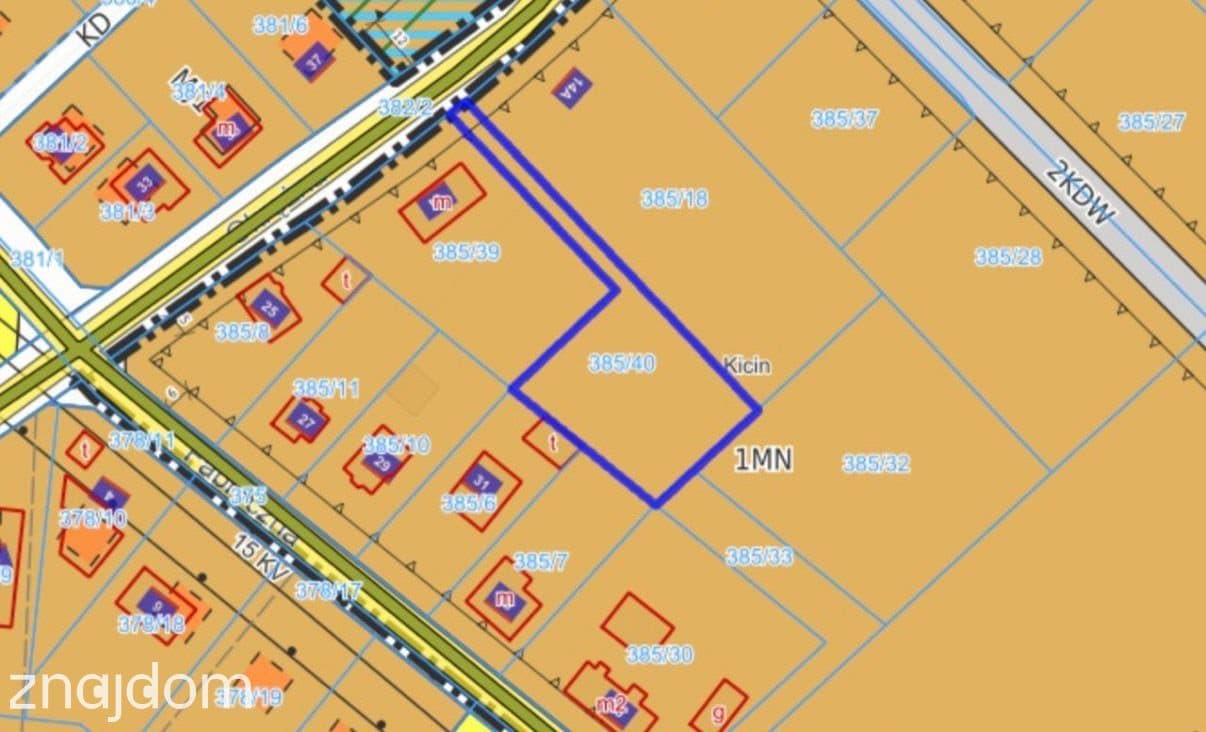 KICIN działka budowlana z Miejscowym Planem