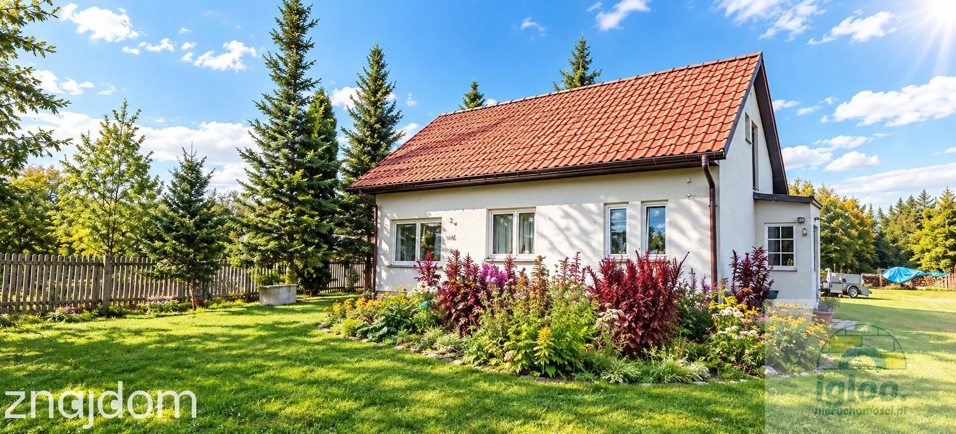 Gospodarstwo- Dom z działką 1ha ogrodzony -Włoszczowice 25km od Kielc