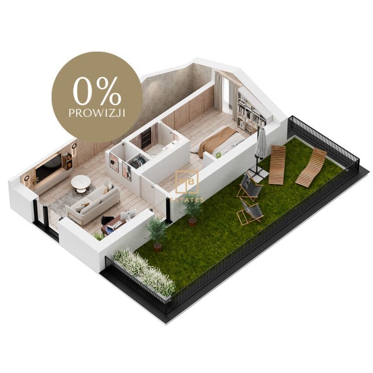 Trójstronny Apartament z zielonym tarasem - zdjęcie 6