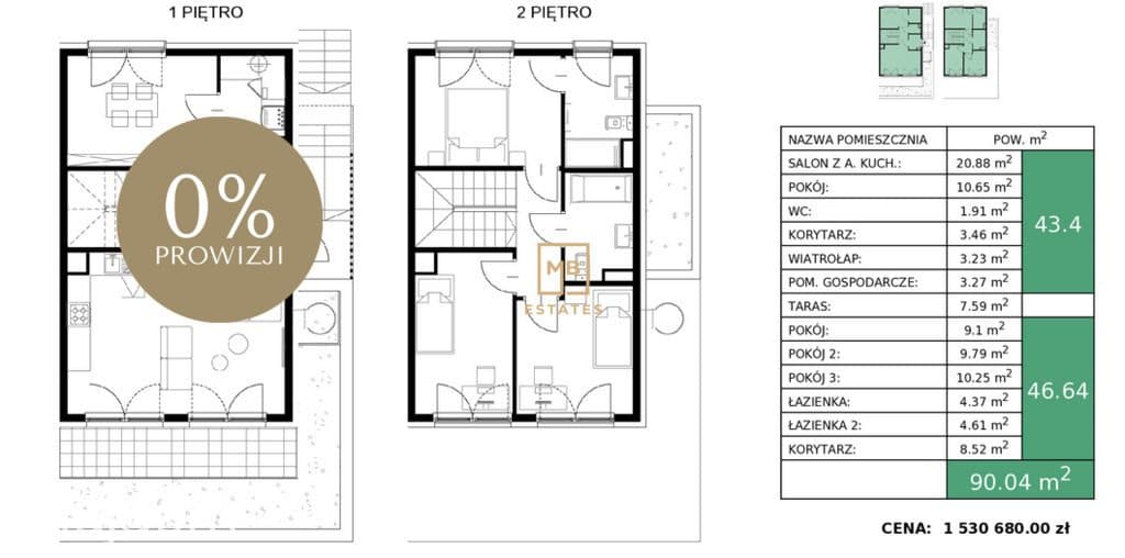Mieszkanie 90,04 m² z tarasem - zdjęcie 2