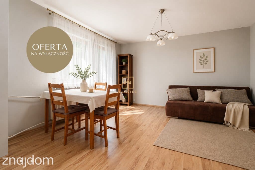 3 pokoje | 48 m2 | I piętro | Piwnica | Balkon