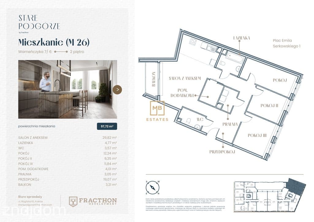 Ekskluzywny, Przestronny Apartament 97,72 m² z Balkonem - zdjęcie 16