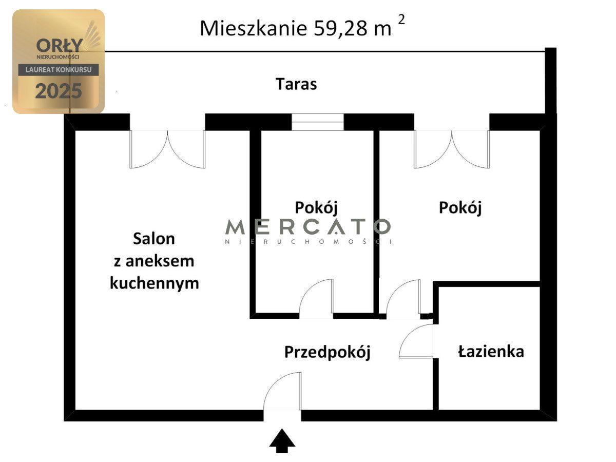 3 pokojowe o pow. 59,28 m2, ul. Pirenejska. - zdjęcie 13