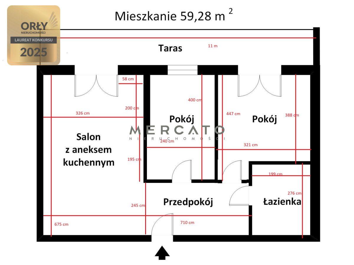 3 pokojowe o pow. 59,28 m2, ul. Pirenejska. - zdjęcie 14