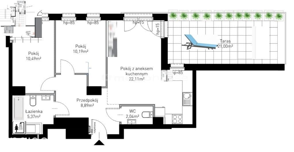 APARTAMENT 50m OD MORZA Z DUŻYM WIDOKOWYM TARASEM - zdjęcie 17