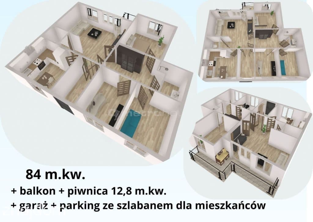 Duże mieszkanie 84 m² w zielonej części Elbląga - zdjęcie 2