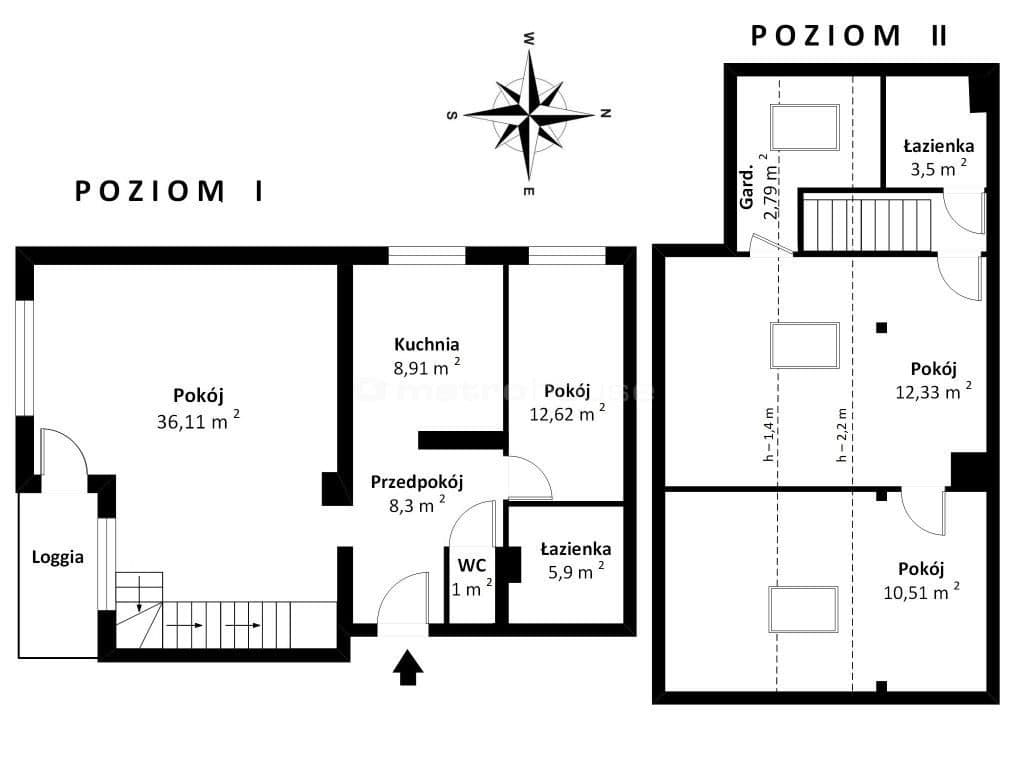 Wyjątkowe 2 poziomowe mieszkanie w centrum miasta! - zdjęcie 22