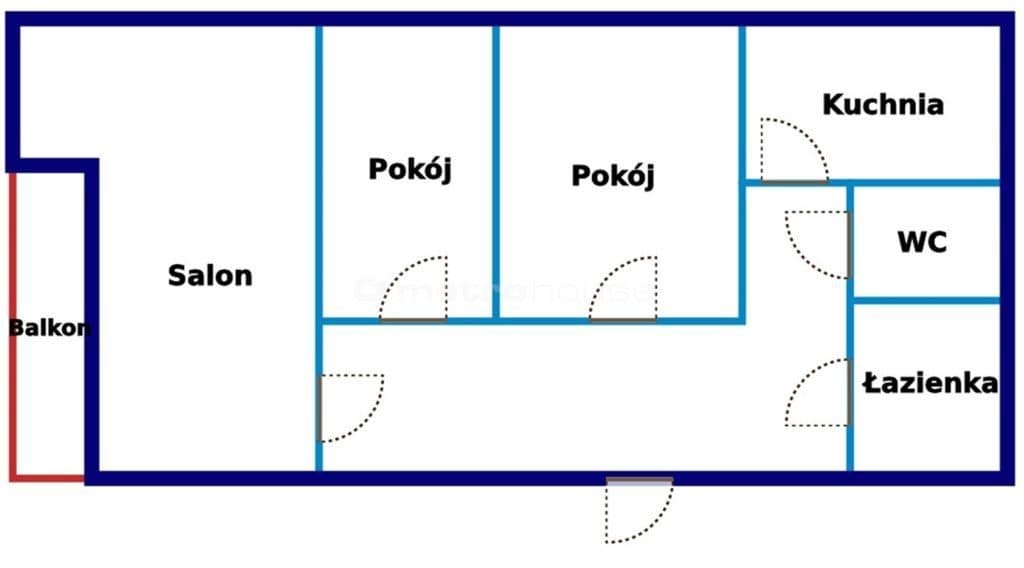 3 pokoje z balkonem Os. Na Wzgórzu - zdjęcie 2
