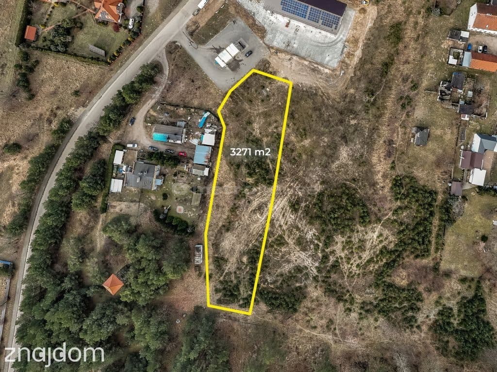 Działka 3271m2 w Miłomłynie. 960 000zł MPZP -MU