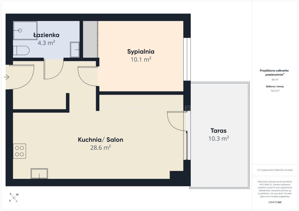 Nowoczesne mieszkanie 44 m² z tarasem + garaż - zdjęcie 28