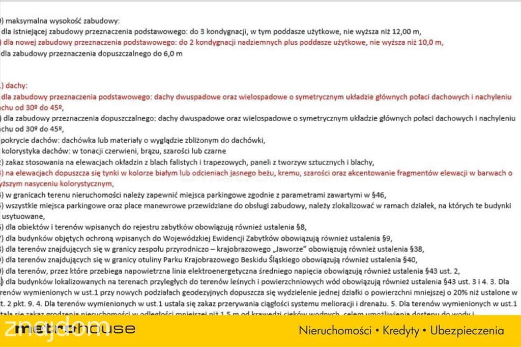 Działka budowlana w Jaworzu 1671m2. - zdjęcie 9