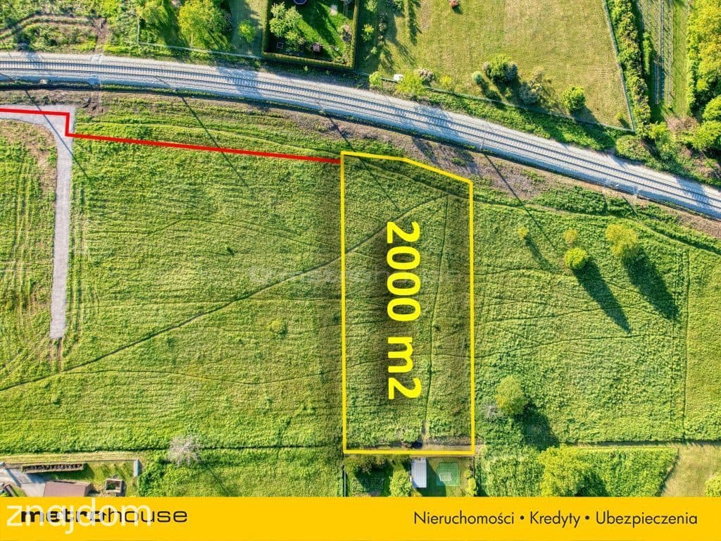 Działka budowlana 2000 m2 w Kozach. - zdjęcie 4