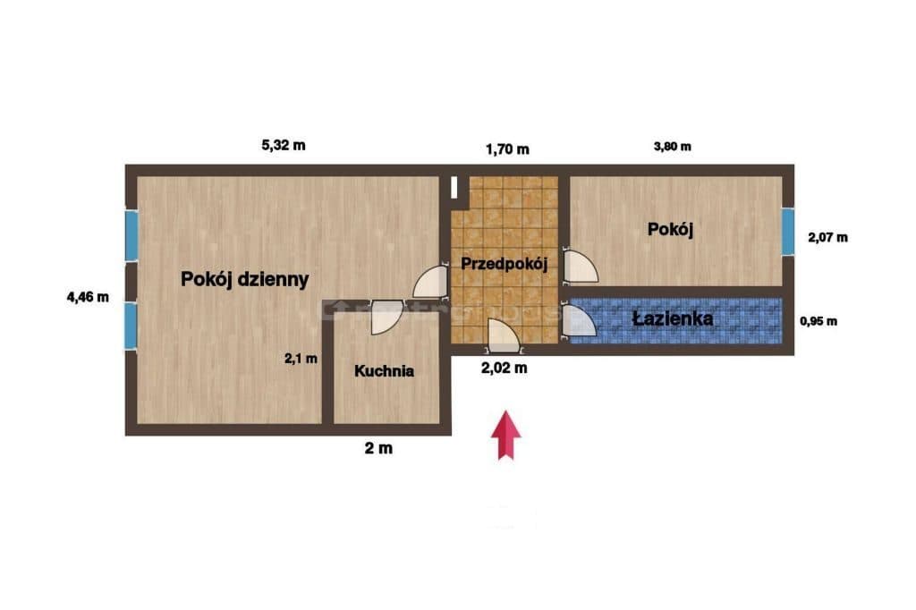Mieszkanie do remontu 41m2 ,2 pokoje, - zdjęcie 14