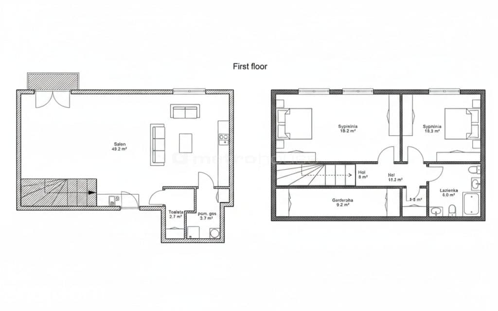 Domowa przestrzeń w mieszkaniu 103 m² - zdjęcie 13
