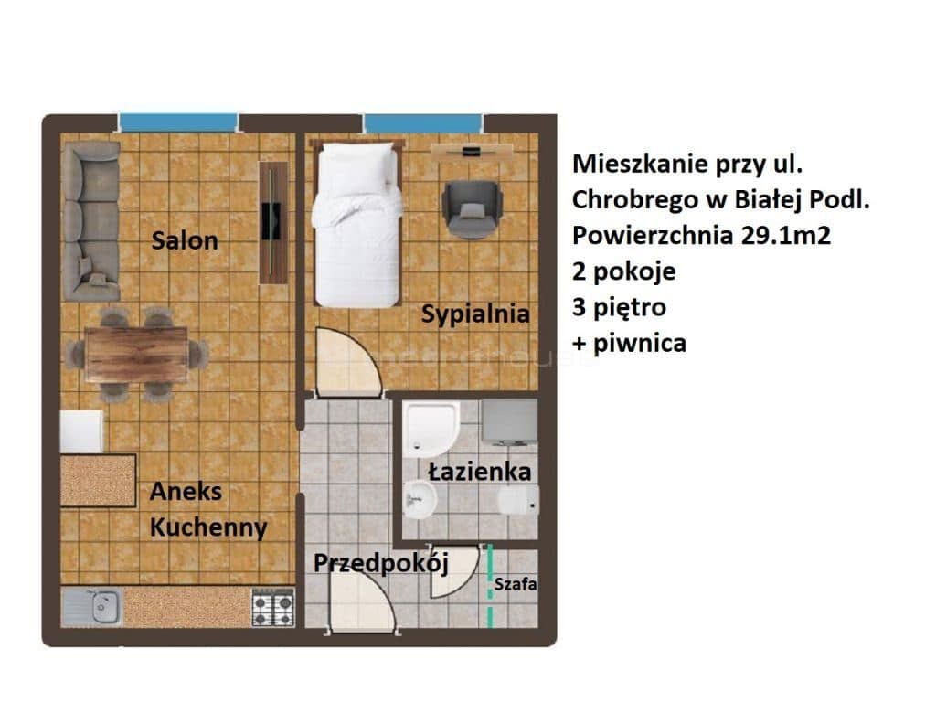 Mieszkanie 29.1m2 - 2 pokoje na start #Chrobrego - zdjęcie 12