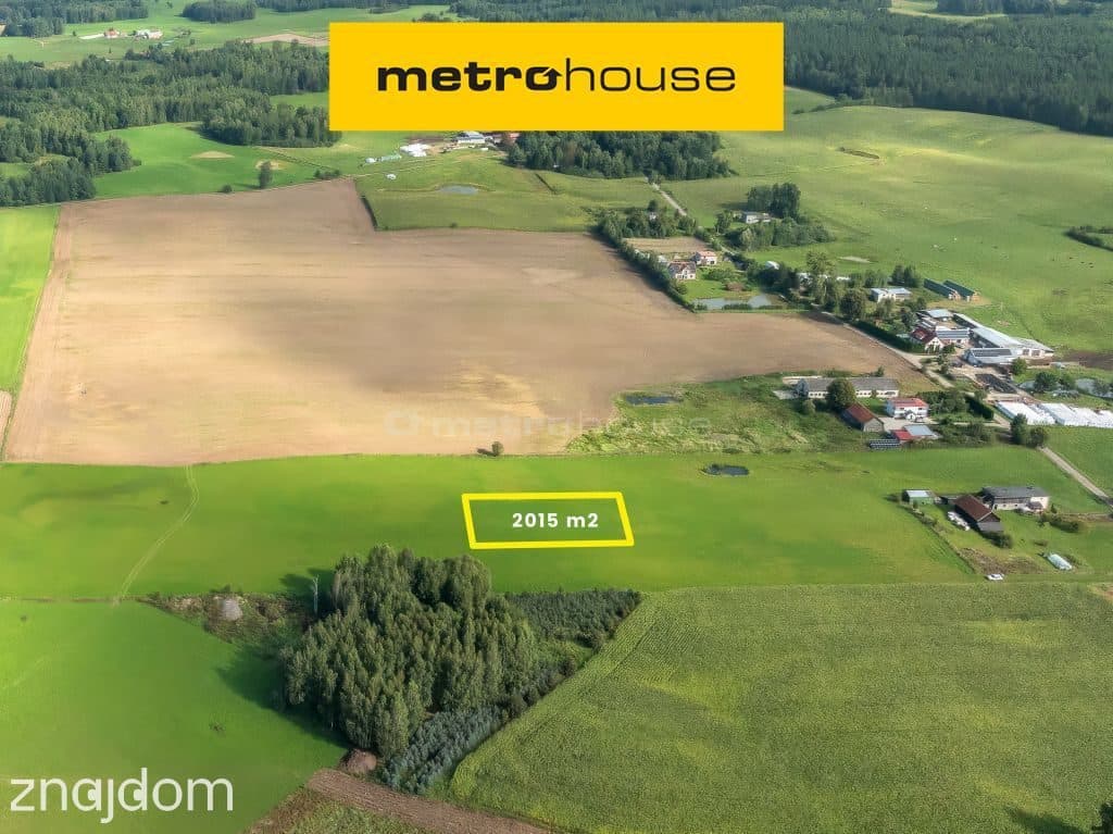 działka 2015 m² z WZ  Sadowo, gm. Biskupiec