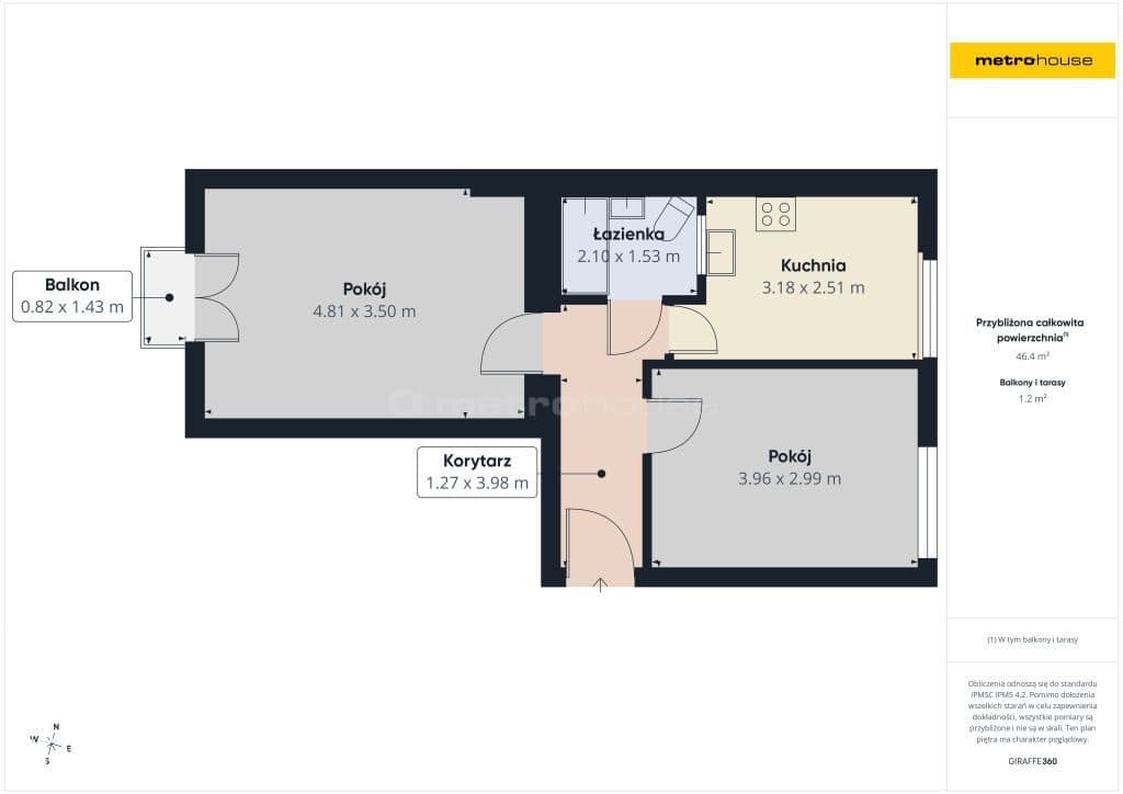 44,93 m2 - 2 pokoje - kameralne Osiedle - Centrum! - zdjęcie 16