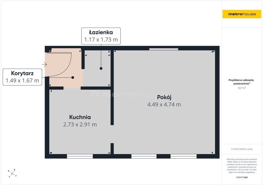 33,72 m2-parter+miejsce postojowe - do wykończenia - zdjęcie 9