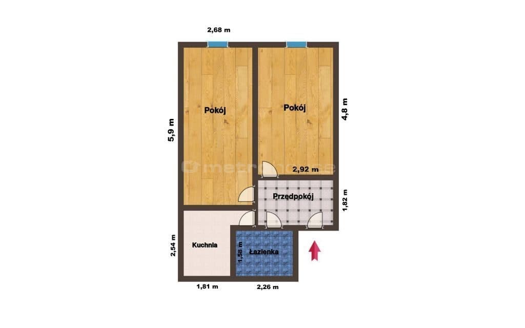 Słoneczne 2 pokoje/ 44 m2 / 3 piętro /blisko Parku - zdjęcie 16