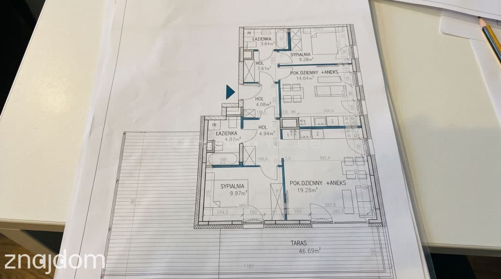 74m² Bursztynowa  Stan dew.  Taras + 2 miejsca - zdjęcie 16
