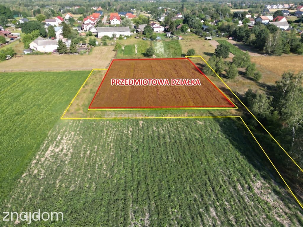Działka budowlana 1589 m² Łosia Wólka