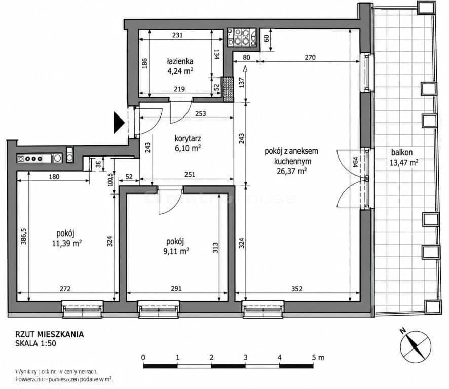 Słoneczne 3 pokoje z kinem domowym, loggia 13,5m2 - zdjęcie 10