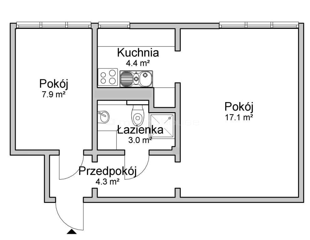 2 pokoje, Dąbrowa, 36,74 m² 269 tys. zł - zdjęcie 10