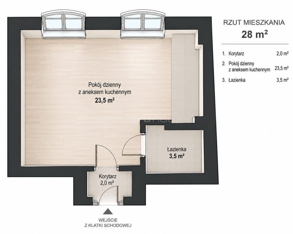 28 m² w centrum Żyrardowa blisko PKP - zdjęcie 6