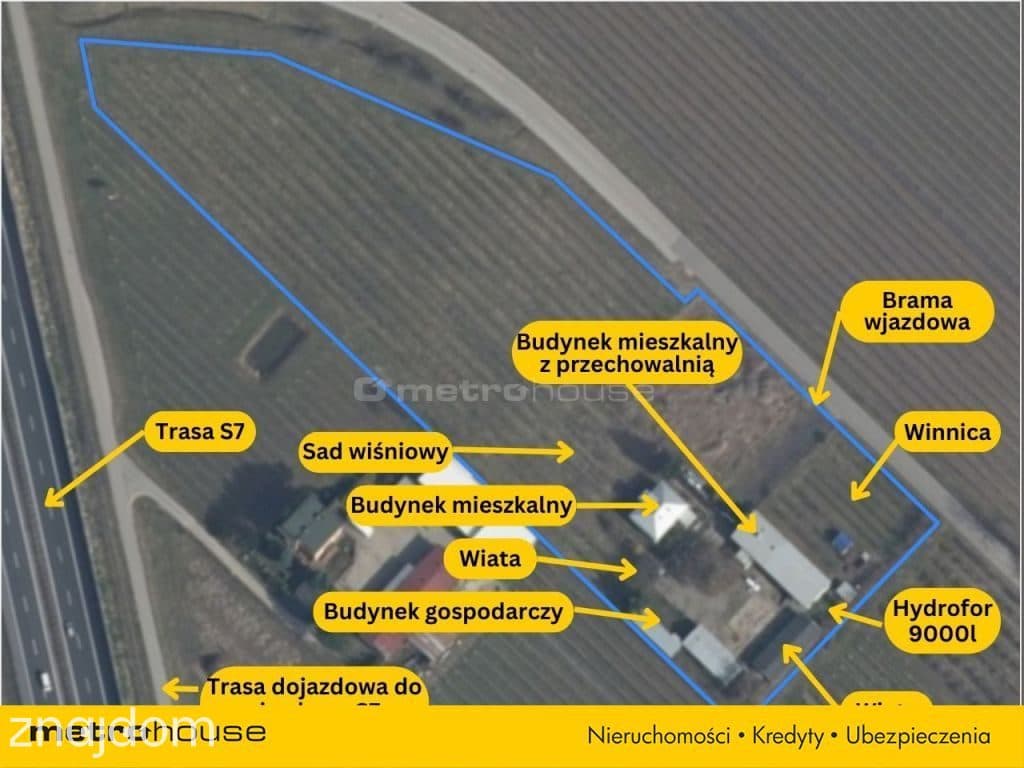 Dom przy trasie S7 na działce 16 348m2 - zdjęcie 22