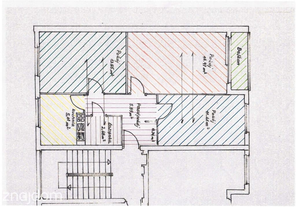3 pokoje w centrum Olecka 55 m² do remontu - zdjęcie 14
