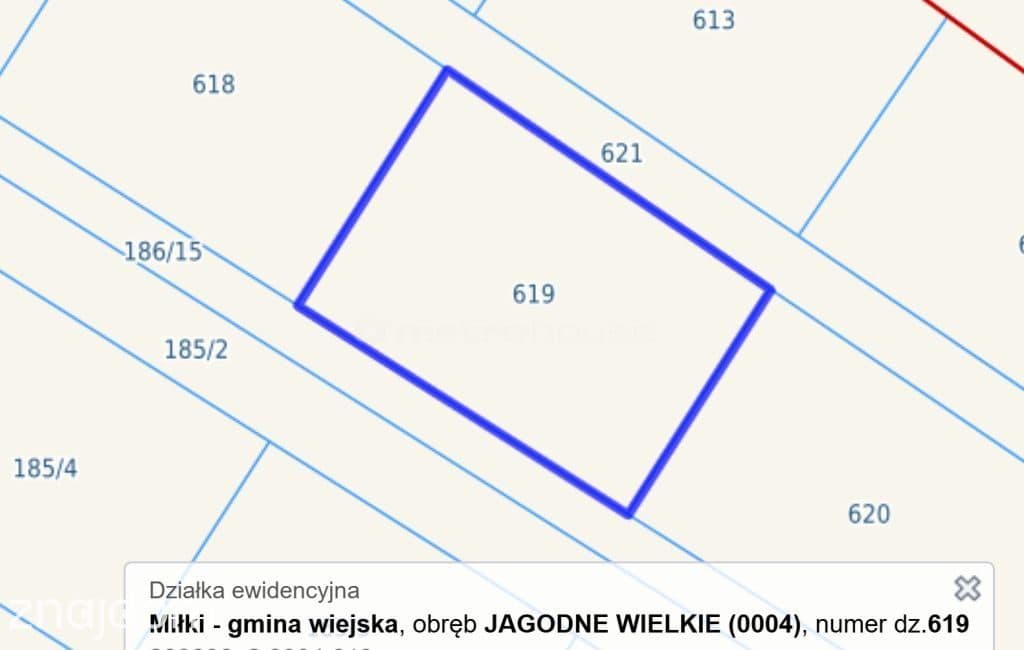 Działka budowlana 1082 m² Jezioro Jagodne Mazury - zdjęcie 4