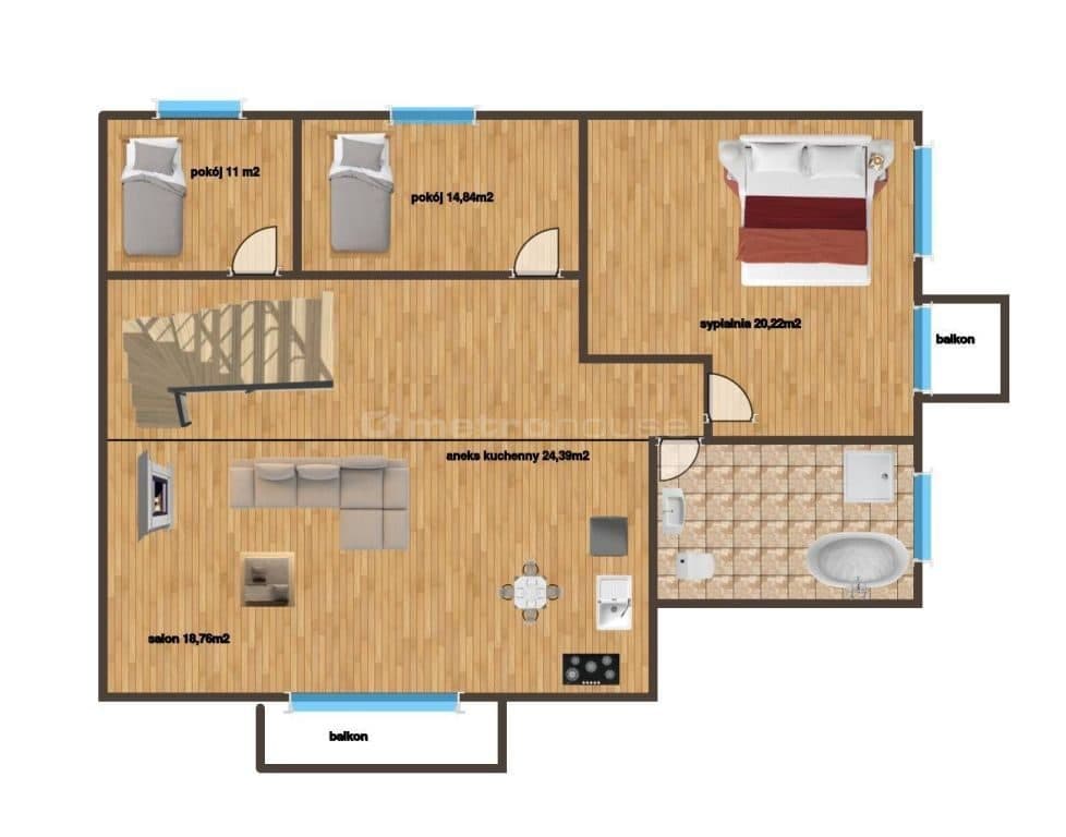 KOMFORTOWY DOM DWURODZINNY W SPALICACH 175 m² - zdjęcie 18
