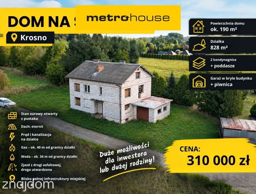 Dom w Krośnie na sprzedaż