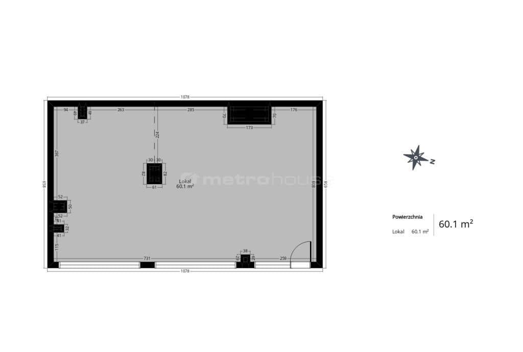 Przestronny lokal w centrum, z witrynami 60 m² - zdjęcie 11