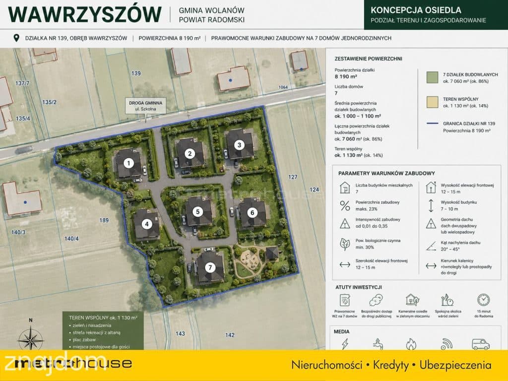 Grunt pod 7 domów  WZ  8 190 m² - zdjęcie 7
