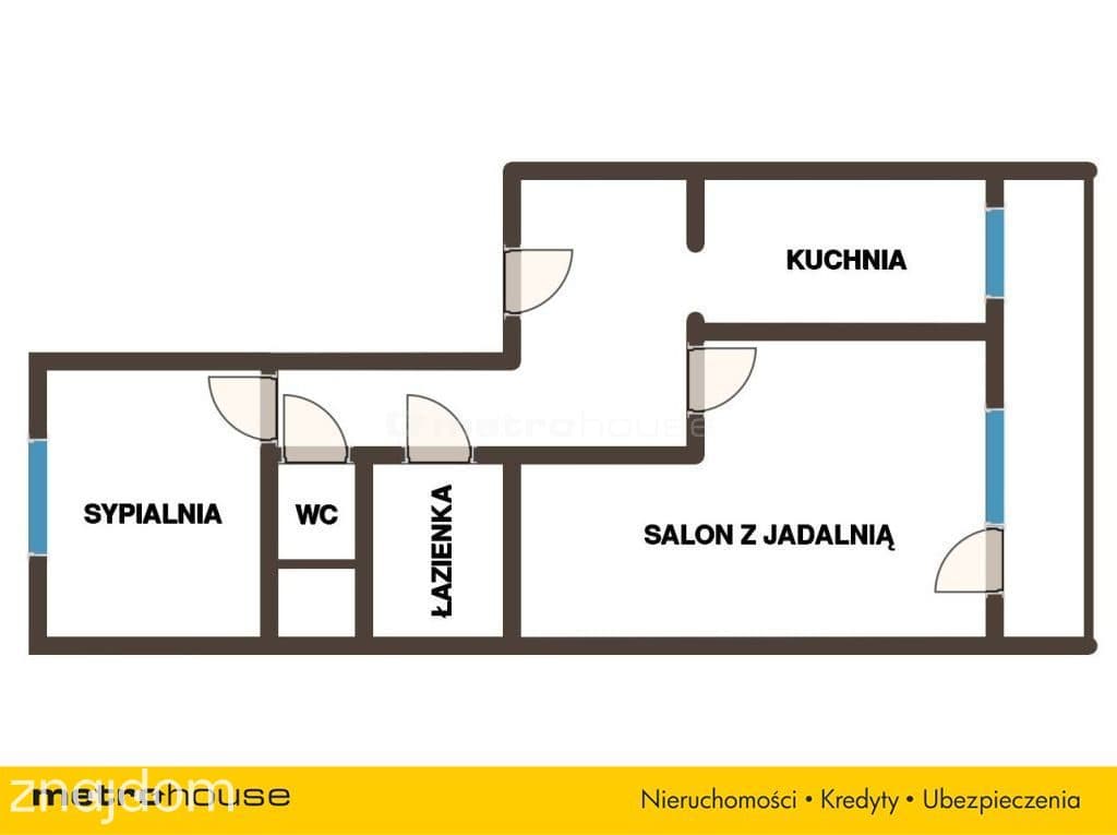 48 m², 2 pokoje, I piętro, balkon i zieleń - zdjęcie 2