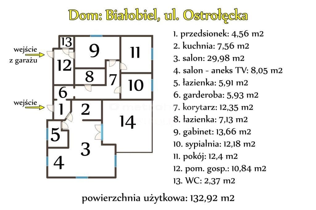 Białobiel: dom parterowy, duży garaż i działka - zdjęcie 15