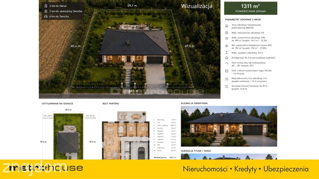 Działka budowlana 1311 m²  w Pobyłkowie Małym - zdjęcie 5