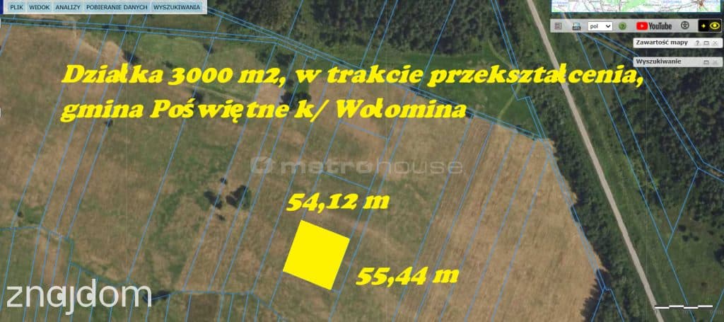 3000m2 działka rolna wystąpiono o WZ gm Poświętne - zdjęcie 2