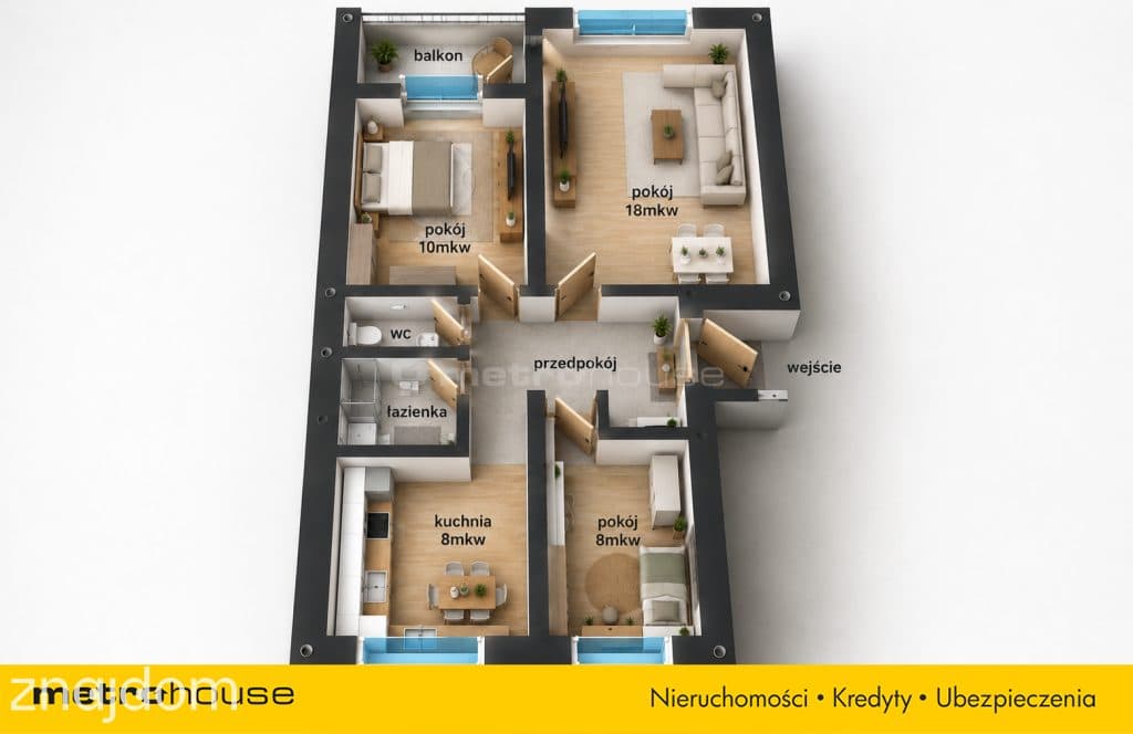 Mieszkanie 55m2/3p/balkon ul. Kruszcowa Bytom - zdjęcie 4