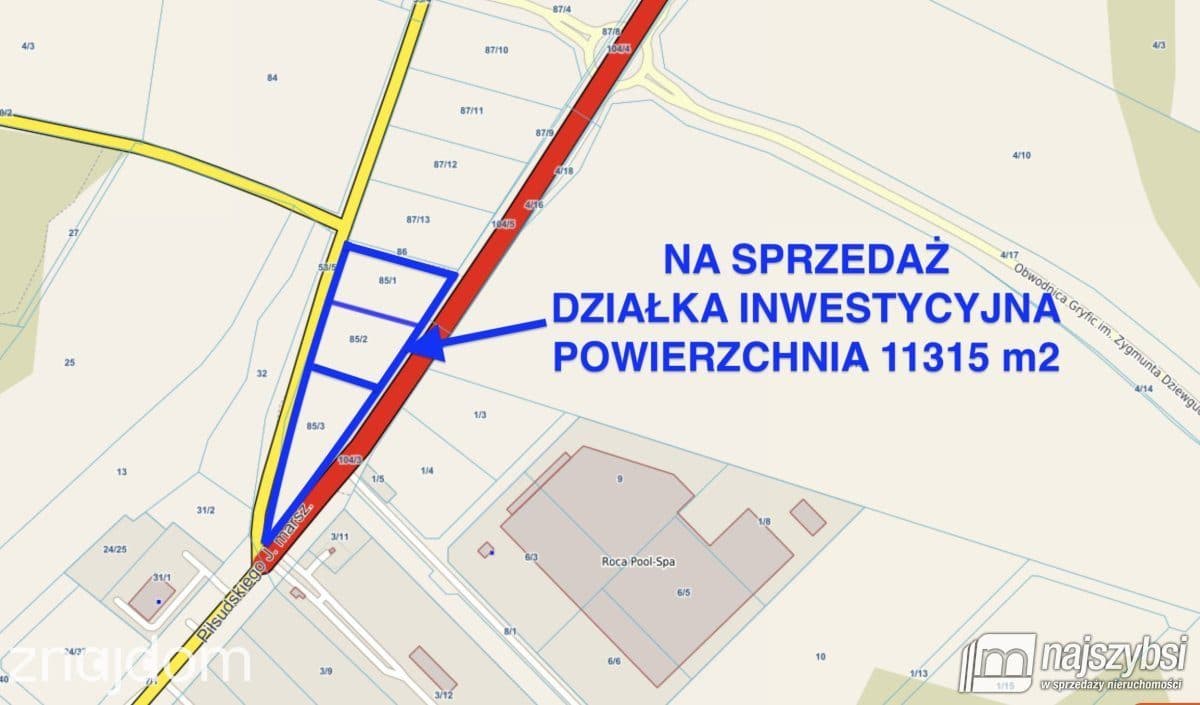 Działka, Gryfice