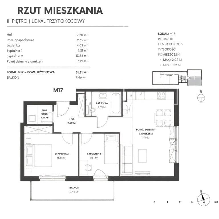 3 pokojowe mieszkanie w cenie 2 - zdjęcie 7