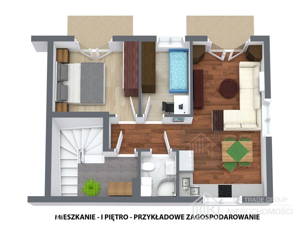 Kłaj nowe mieszkanie 54m2, 3 pokoje, blisko PKP - zdjęcie 5