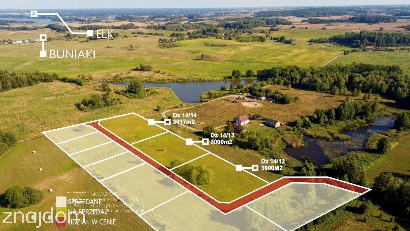 3 działki z warunkami zabudowy.