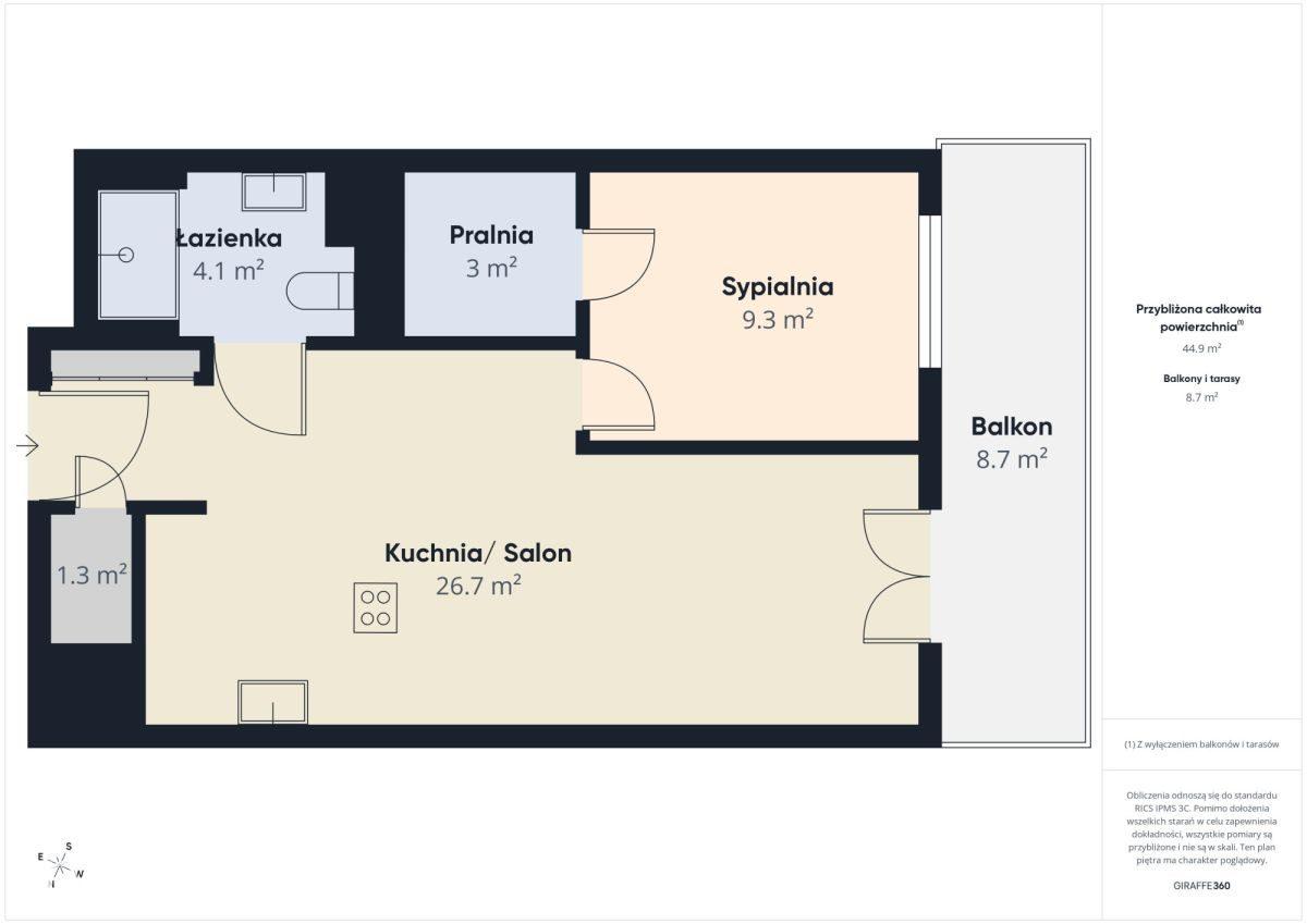 Widok na zieleń | 2 pokoje | apartamentowiec - zdjęcie 20