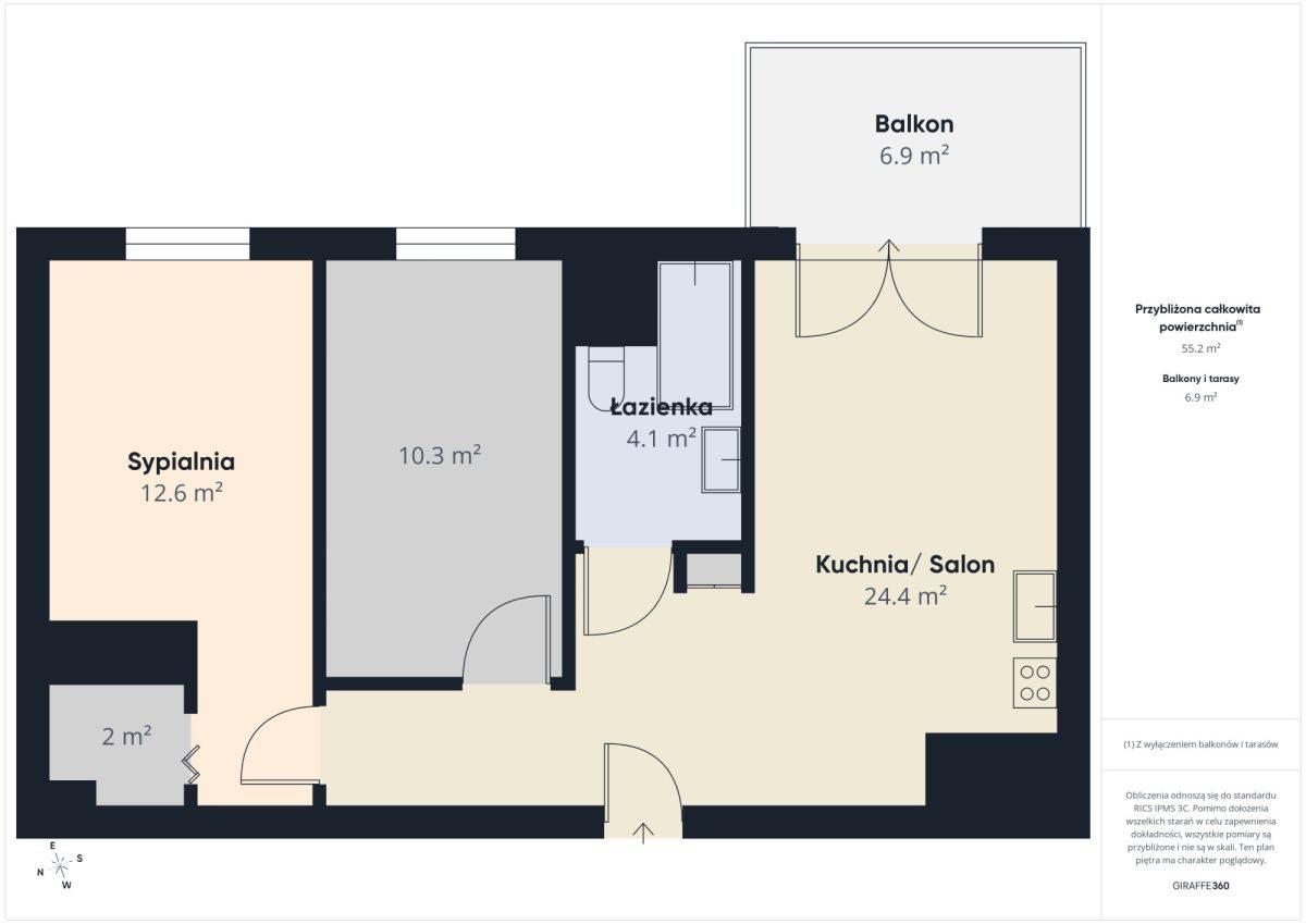 Panorama Warszawy | 3 pokoje | 55,20 m2 - zdjęcie 20