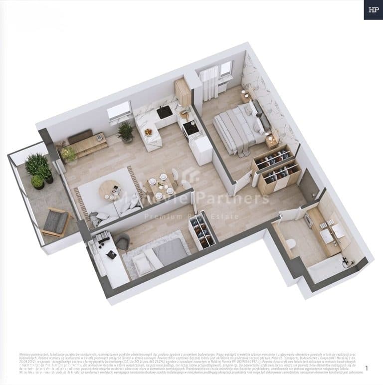 Wyjątkowy Apartament 3 pokoje,taras Piłsudskiego 6 - zdjęcie 3