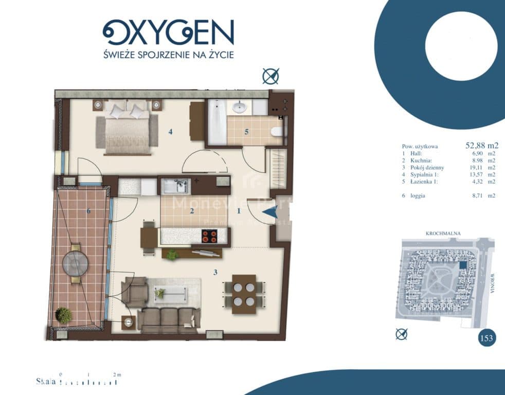 2 pokoje | Oxygen Residence | Metro Daszyńskiego - zdjęcie 13
