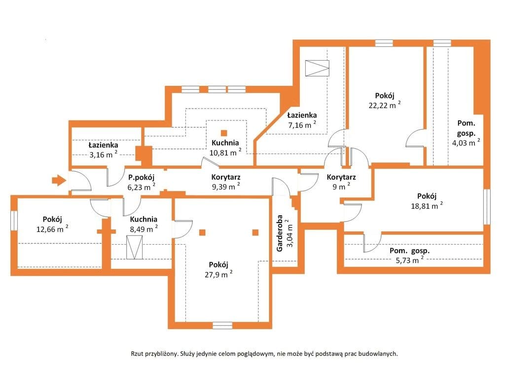 Komfortowe 150 m2, 4 pokoje + własny ogródek - zdjęcie 3