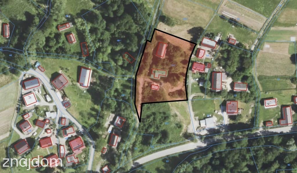Broniszów - działka z domem i stodoła 34,85 ar WZ - zdjęcie 2